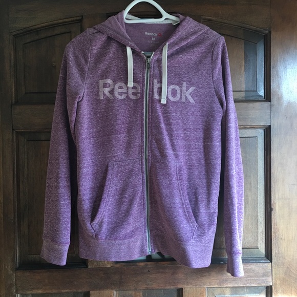 Reebok Tops - Reebok Classics Zip-up Hoodie in Purple